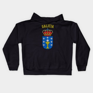 Galicia - Vintage Faded Look Design Kids Hoodie